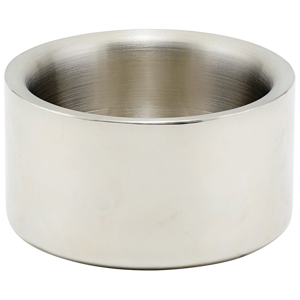 Winco DWCC-5 Double Walled Smooth Finish Wine Coasters | stainless steel