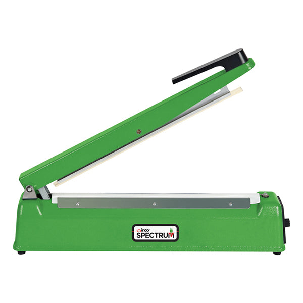 Winco EBS-400M-I 15.7" Spectrum Manual Impulse Bag Sealer, 480W, 220v, Aluminum/Iron