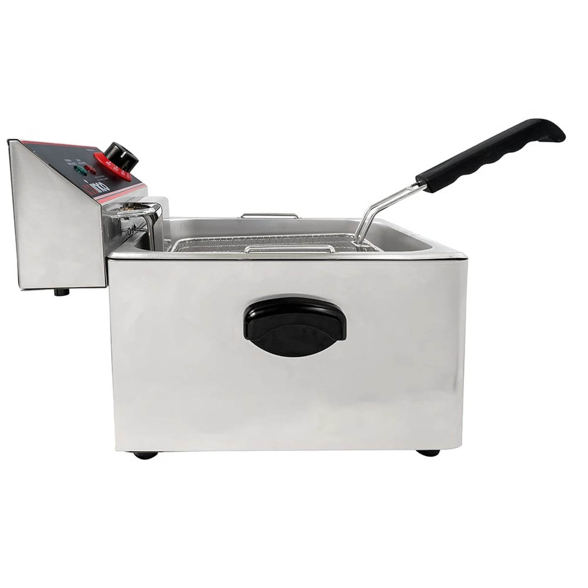 Winco EFS-16 Full Pot 16 lbs Single Well Electric Countertop Fryer, 120v/60/1-ph | 11.75" Wide