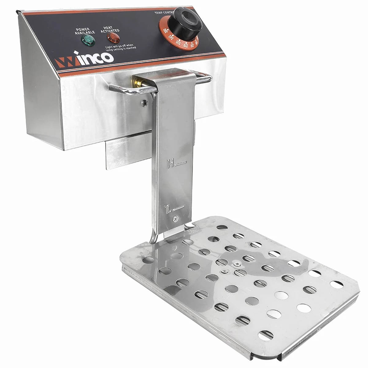 Winco EFT-32 Split Pot 32 lbs Countertop Electric Fryer, 120v/60/1-ph, (2) 1750 watts | 21.25" Wide