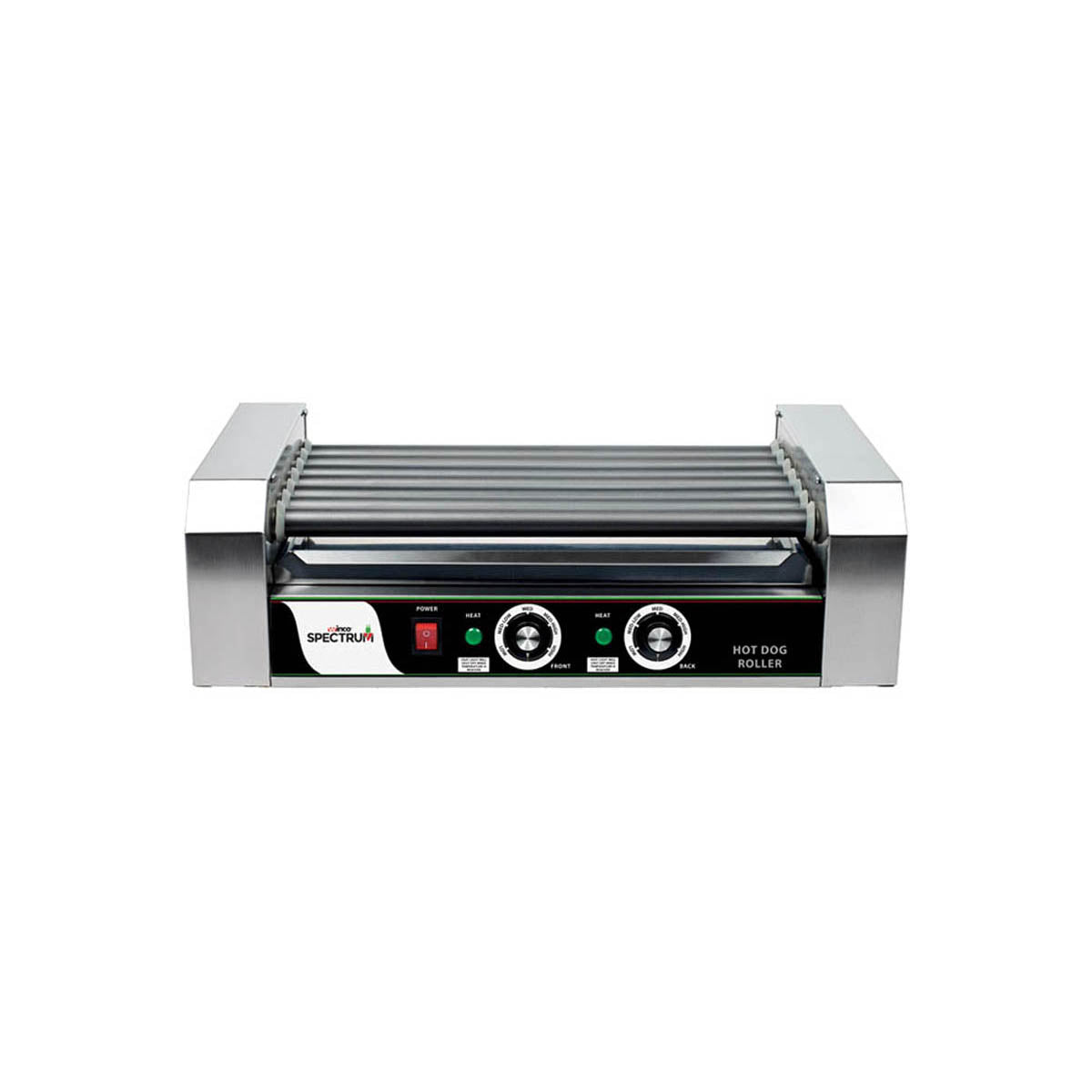 Winco EHDG-7R Spectrum RollsRight Commercial Roller Grill w/ 18 Hot Dog Capacity | 23" Wide