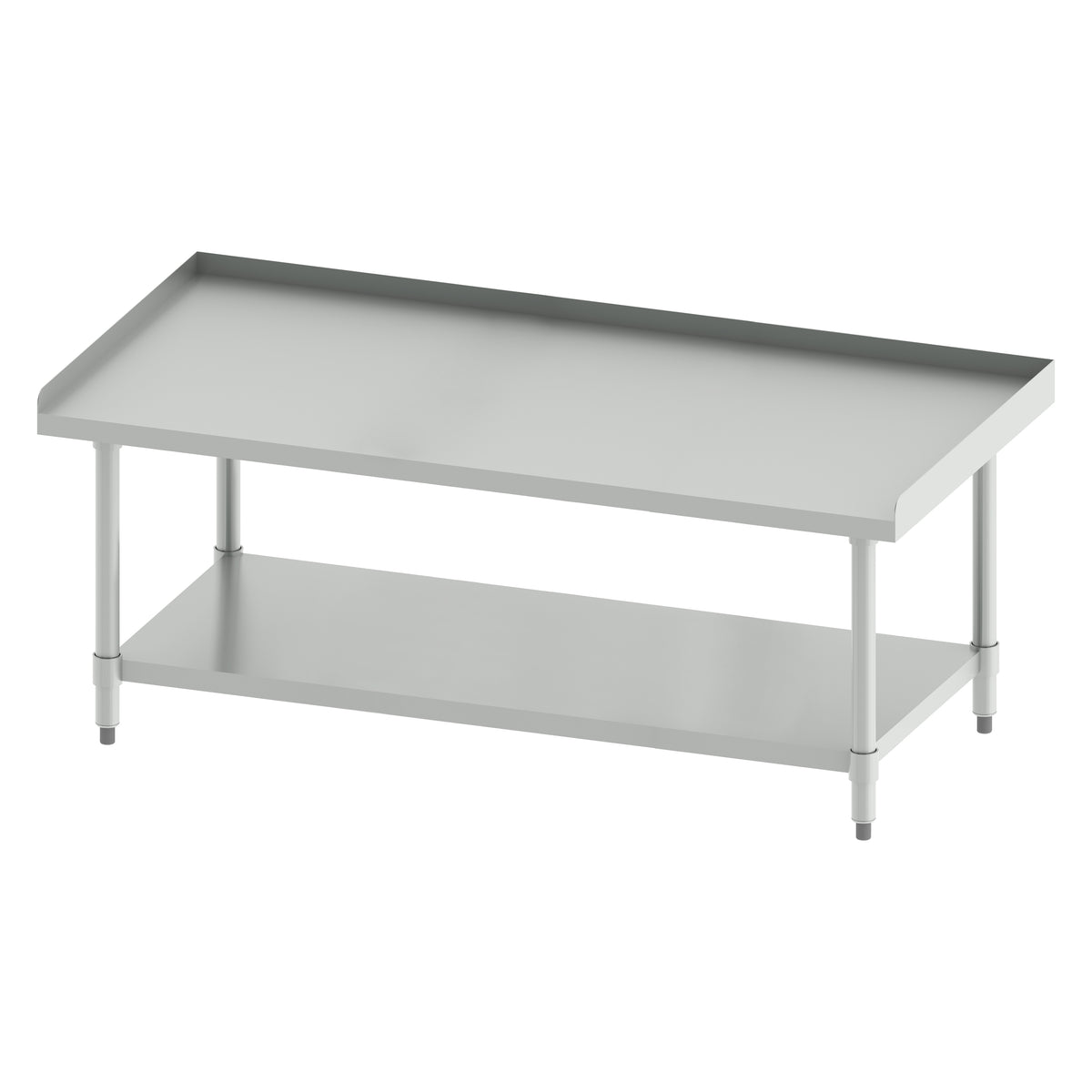 Winco ES-6030 Winco ES-2430 Stainless Steel Equipment Stand, Galvanized Legs & Undershelf - 60"W x 30"D x 24"H