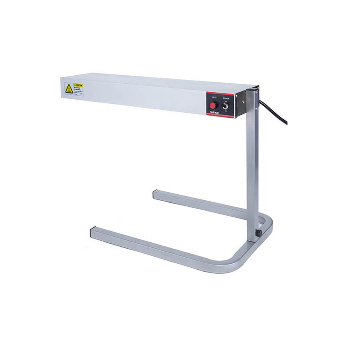 Winco ESH-1 Electric Strip Heater 14.25"W x 26.13"D, 500W 120V, unlighted, steel finish, stand - Set