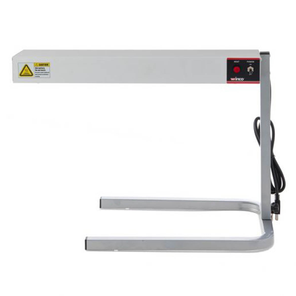 Winco ESH-1 Electric Strip Heater 14.25"W x 26.13"D, 500W 120V, unlighted, steel finish, stand - Set