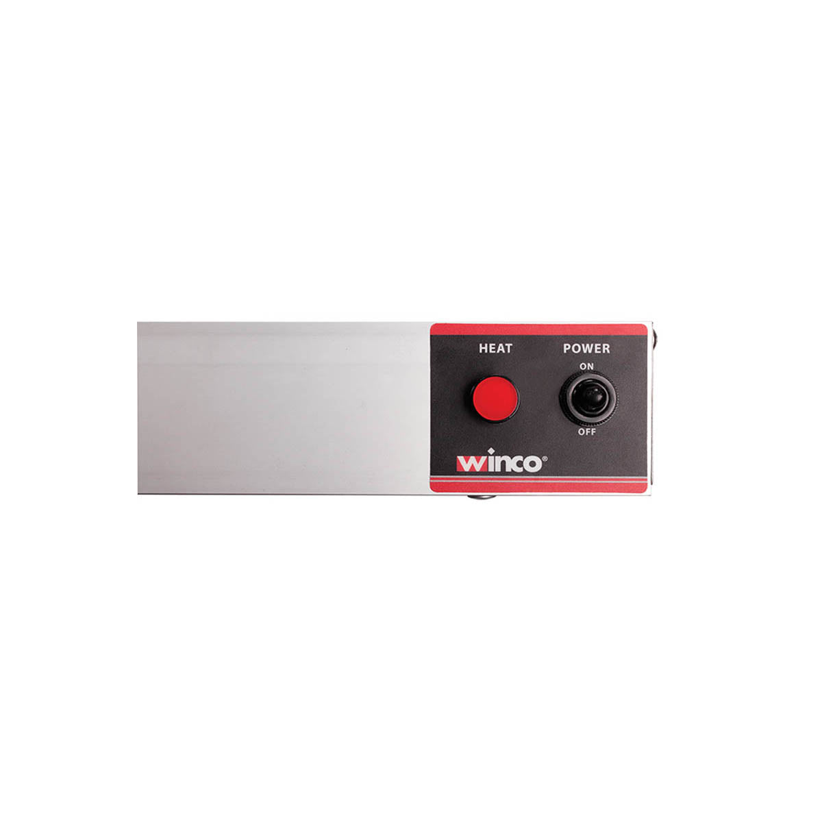 Winco ESH-60 60" Strip Heater, 55-60" Length, Metal Rod, Unlighted, Steel Finish, 120V 1.4kW, Set