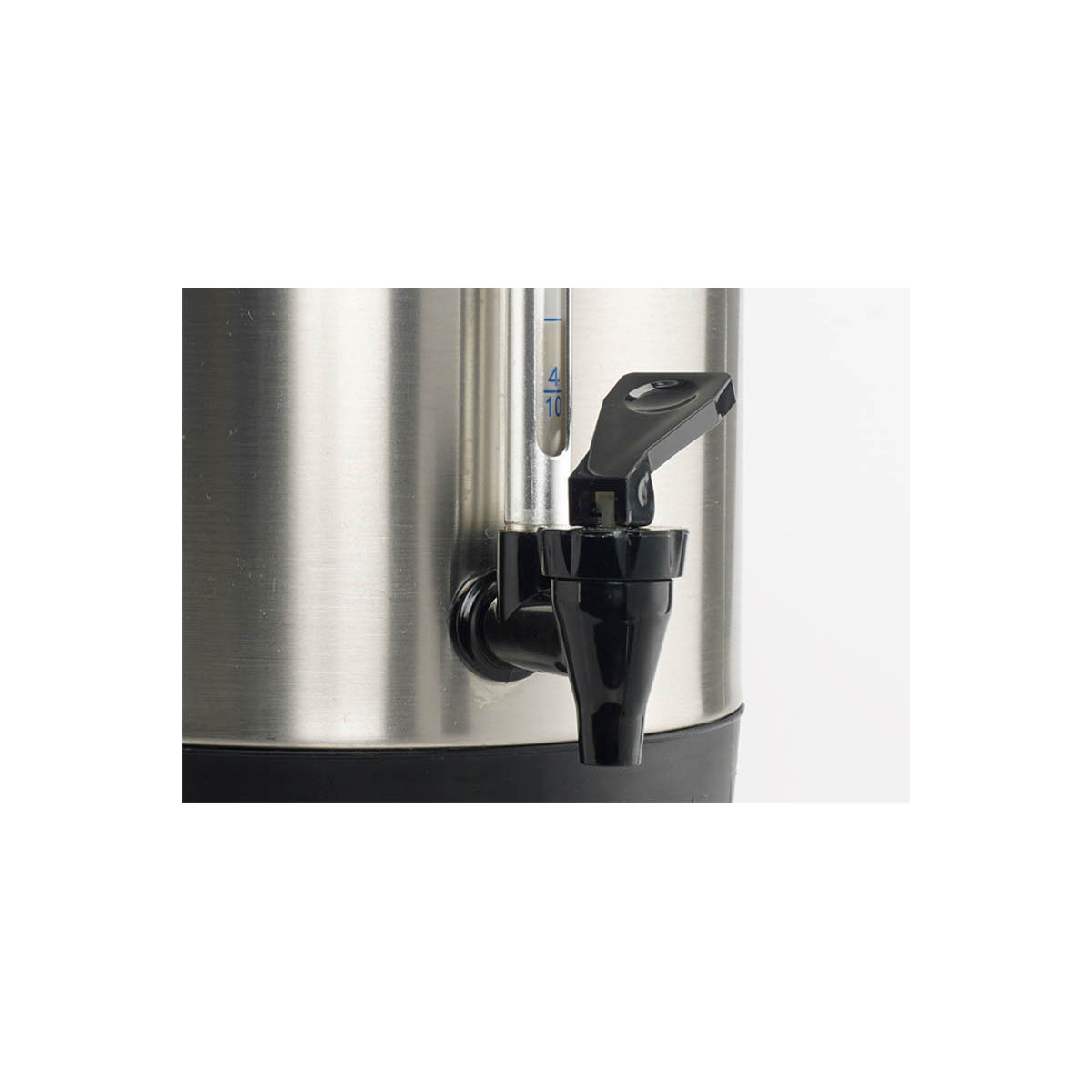 Winco EWB-50A 2.1-Gallon Pourover Hot Water Dispenser, 304 Stainless Steel, digital controls - Set | 12" Wide