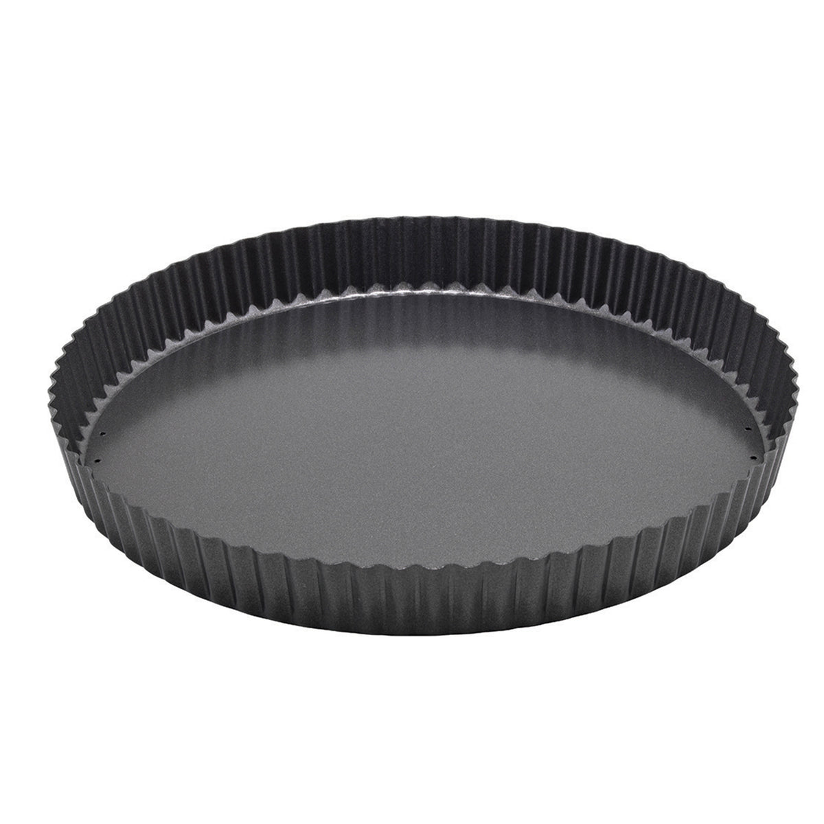 Winco FQP-12 Quiche Pan, 12" Dia. X 1-3/8"H, Round, Fluted | steel