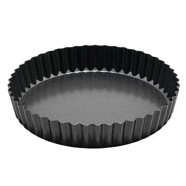 Winco FQP-8 Quiche Pan, 8" Dia. X 1-1/2"H, Round, Fluted | steel