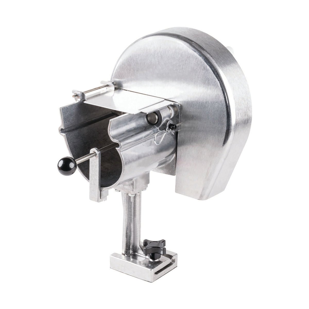 Winco FVS-1 Adjustable Fruit Vegetable Slicer 16"W x 8-11/16"D x 16"H 9-1/4" Stainless Blade 1/16-1/2" Slice | aluminum