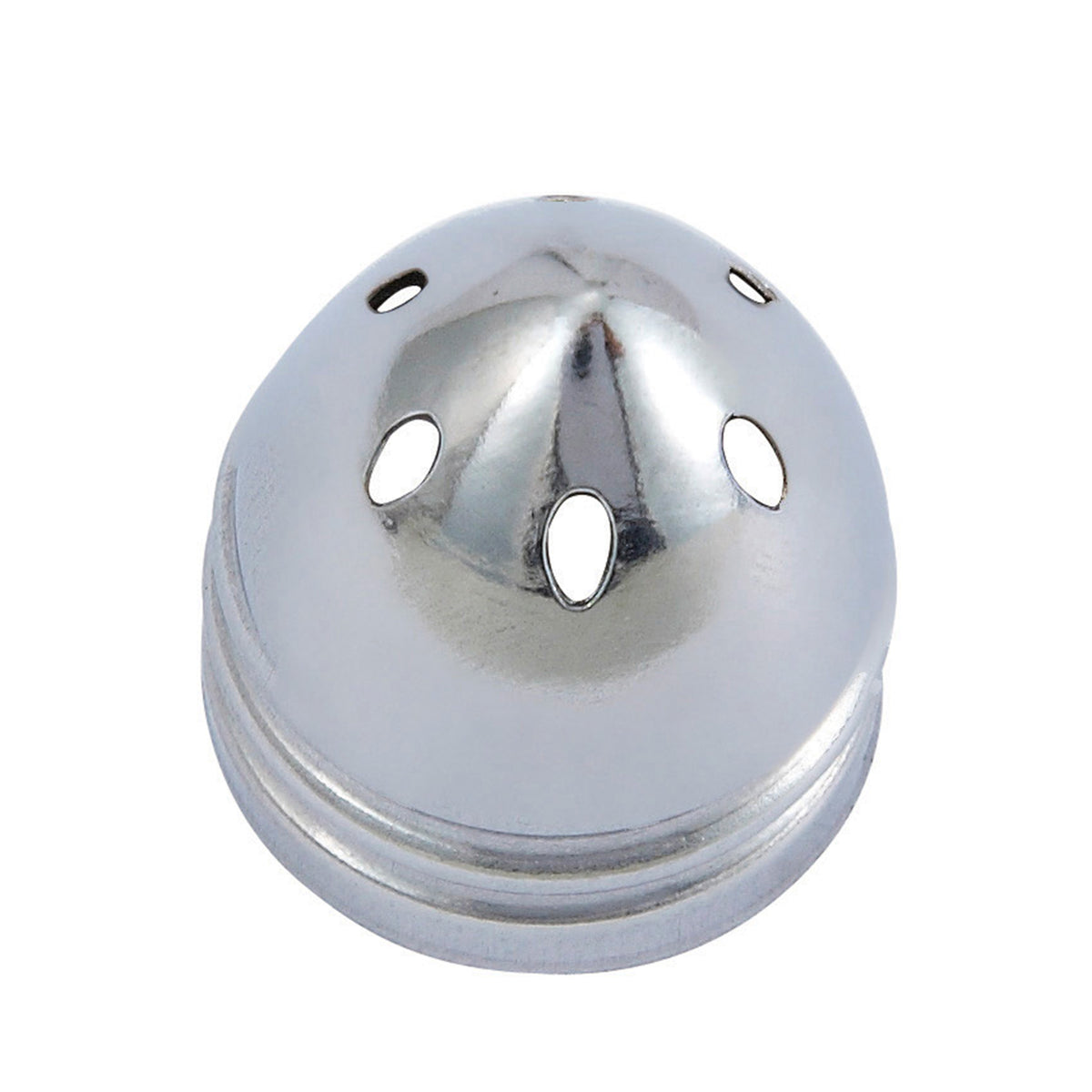 Winco G-100C Stainless Steel Tower Top for Shaker, Salt & Pepper Dispenser Component - 1 Dozen