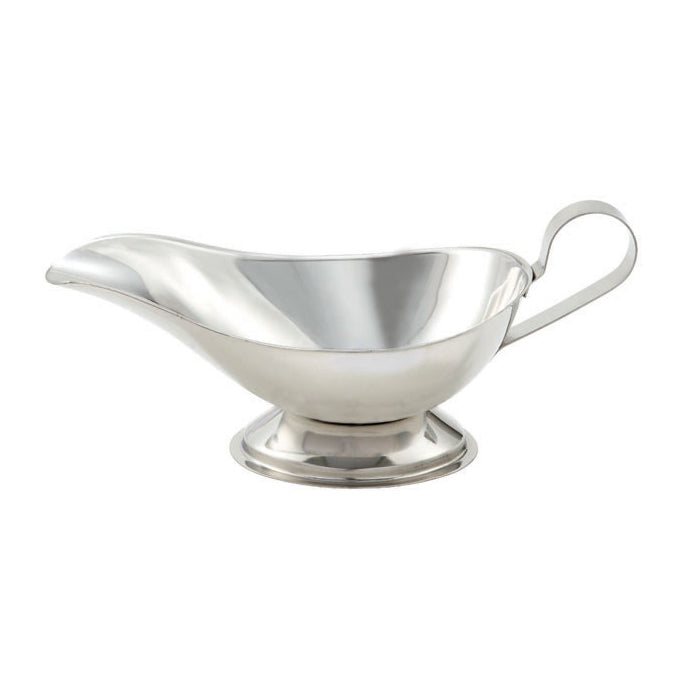 Winco GBS-8 8 oz. Stainless Steel Gravy Boat w/ Handle | stainless steel (unspecified)