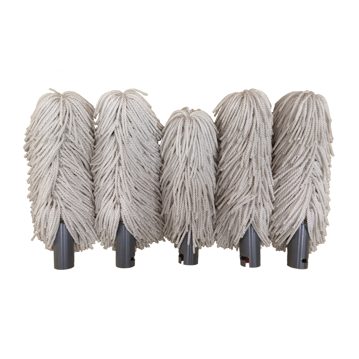 Winco GP-552-LB Bar Maid Polishing Brush Heads - Four 8" Carafe Brushes One 7" Standard Brush, 5/Set