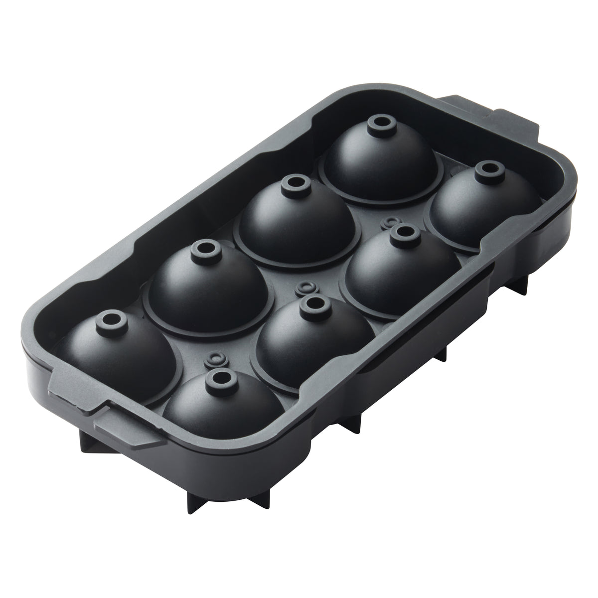 Winco ICCP-8K Bar Maid, Ice Tray, 8 Compartments, 2" Dia, black | silicone