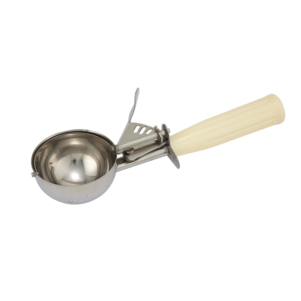 Winco ICD-10 3.75 Oz. Stainless Steel Ice Cream Disher, Size #10 | 2 - 3 oz
