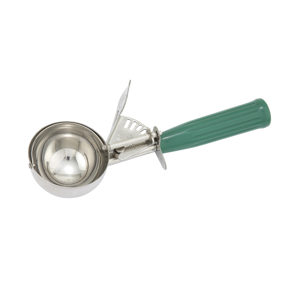Winco ICD-12 Size 12 Stainless Steel Ice Cream Disher with Plastic Handle | 2 - 3 oz