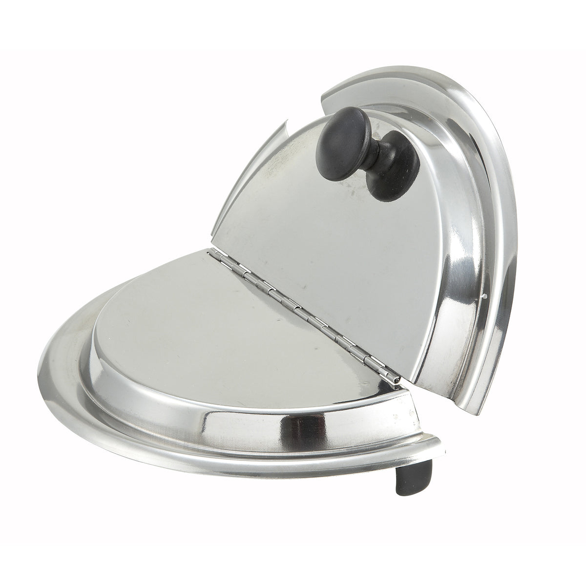 Winco INSH-11 Hinged Inset Cover for 11 qt, Heavy Weight Stainless Steel | 0" Wide