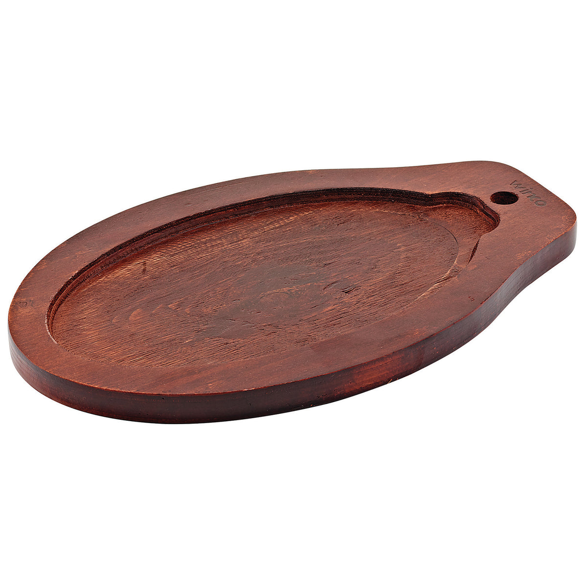 Winco ISP-3-UL Oval 12 3/4" x 8" Plywood Underliner for ISP-3 Steak Platter