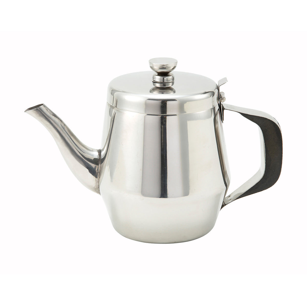 Winco JB2932 32 oz. Stainless Steel Gooseneck Teapot | 27 - 38 oz