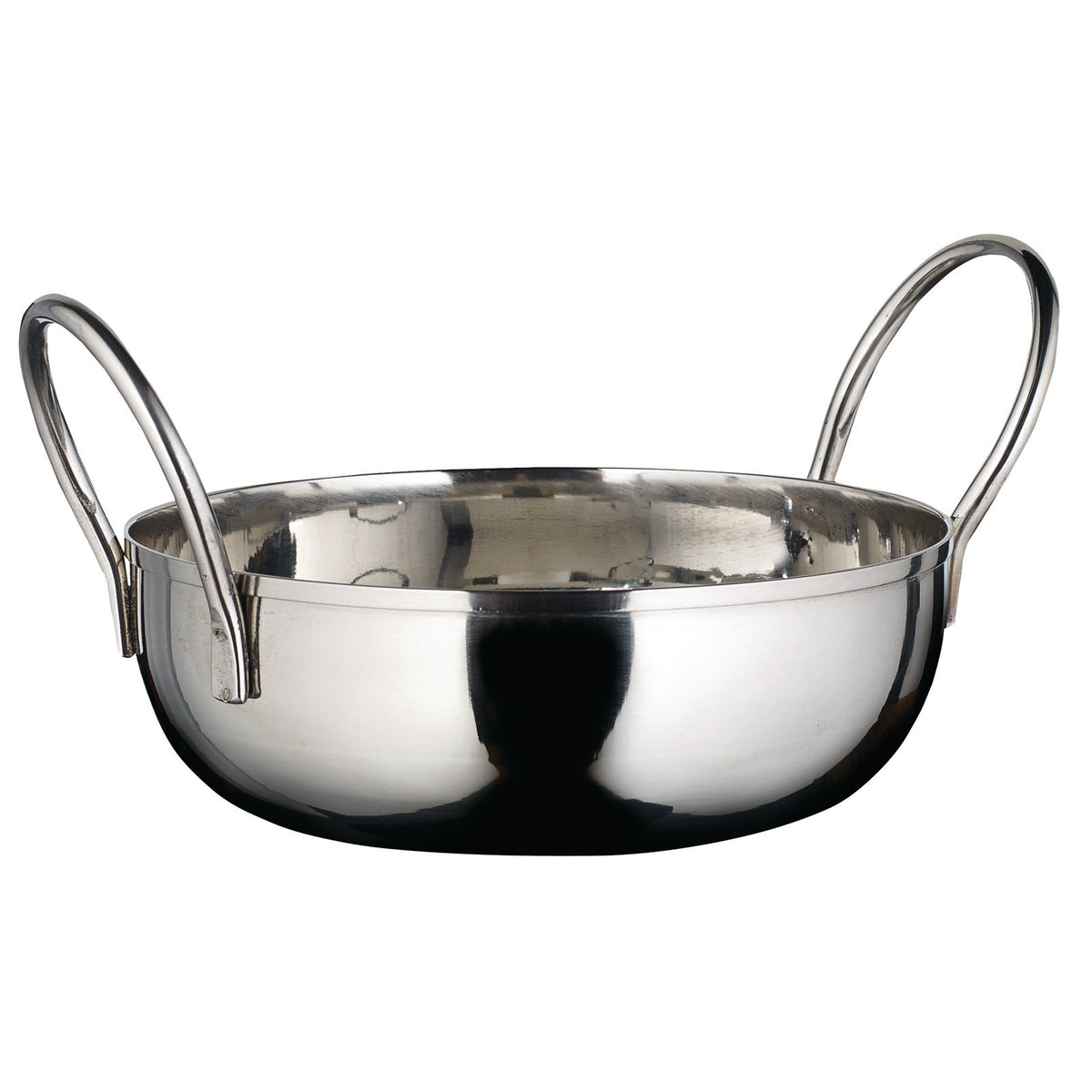 Winco KDB-5 20 Oz. Mirror Finish Stainless Steel Kady Bowl with Welded Handles