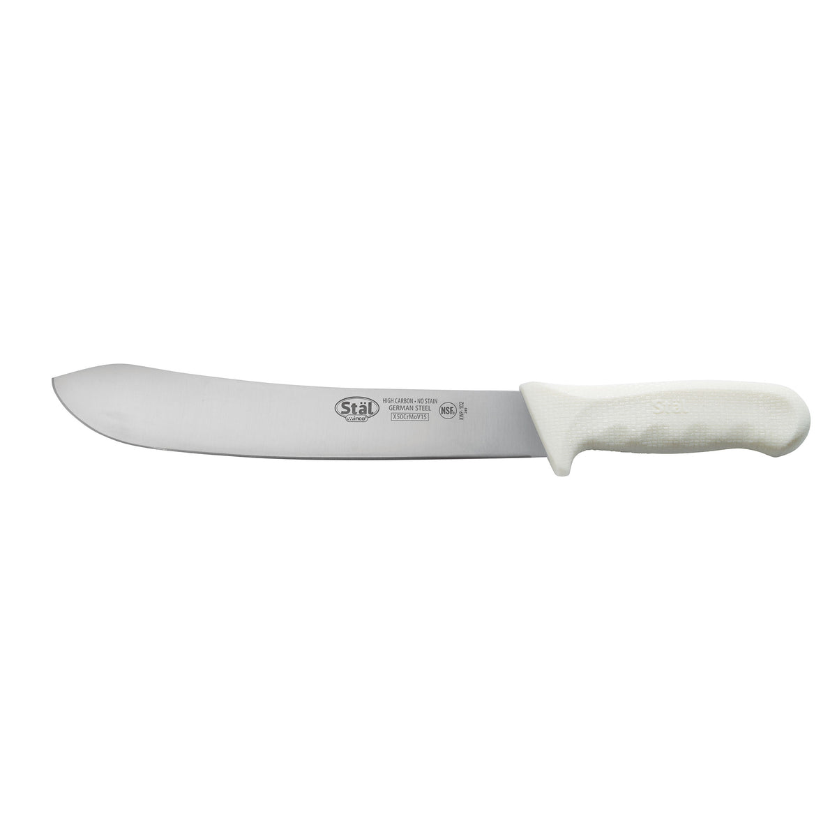 Winco KWP-102 10" Blade High Carbon German Steel Butcher Knife