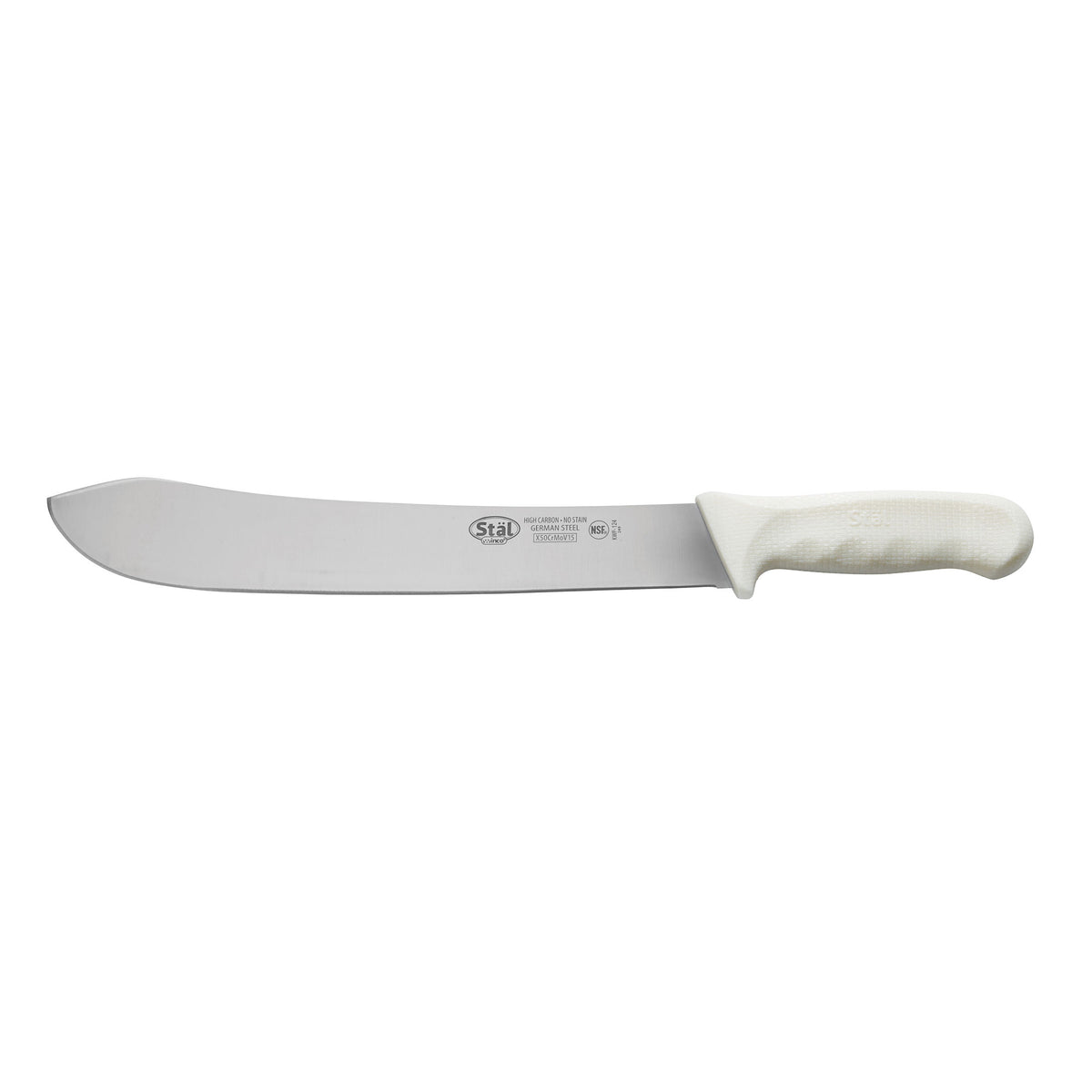 Winco KWP-124 12" Blade High Carbon German Steel Butcher Knife