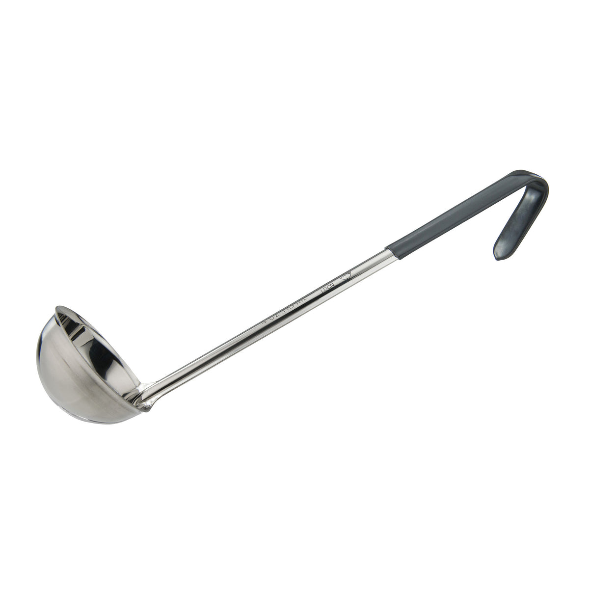 Winco LDCN-4 Stainless Steel 1 Piece 4 oz. Serving Ladle w/ Gray Handle | 2 to 5 oz