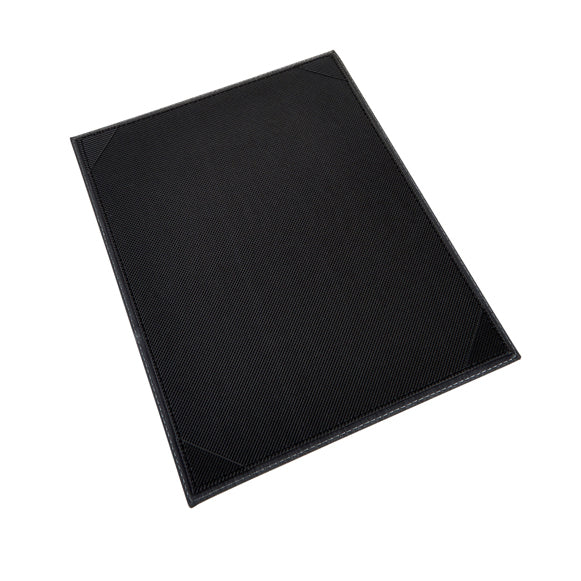 Winco LMS-811BK Menu Cover, Single, Letter Size, Holds 8-1/2" X 11" Paper | leather-like