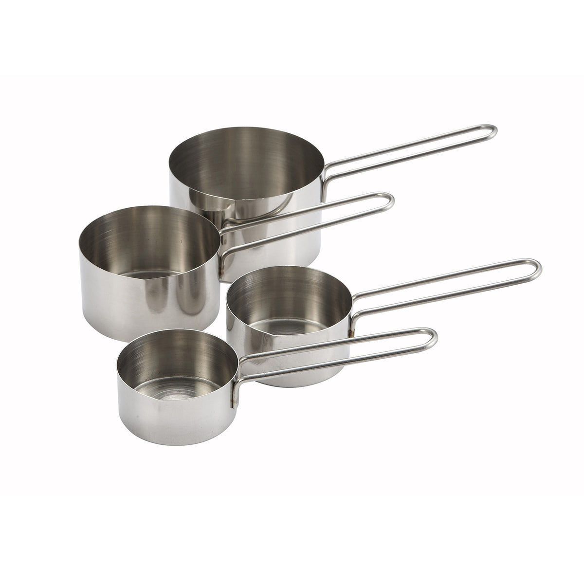 Winco MCP-4P Measuring Cup Set, 4-Piece Stainless Steel 1/4, 1/3, 1/2 & 1 Cup | various sizes / set