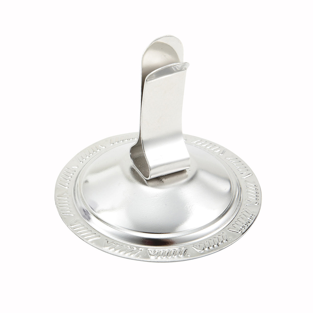 Winco MH-2C Menu Card Clip Holder, 2-1/2" x 2-1/2" Stainless Steel Straight Clip, Height 3" less, 1 Dozen
