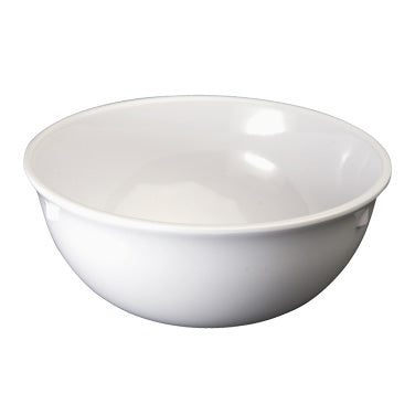 Winco MMB-15W 15 oz White Melamine Nappie Bowl, 5-1/8", Heat-Resistant, Dishwasher Safe - 1 Dozen
