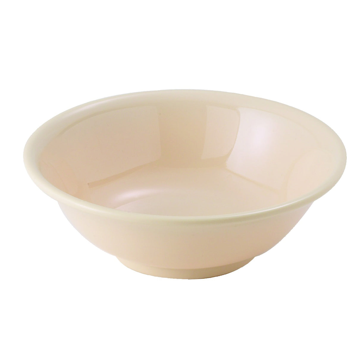Winco MMB-22 22 oz Tan Melamine Rimless Round Bowl 6-7/8" Dia Heat 212°F Dishwasher Safe - 1 Dozen