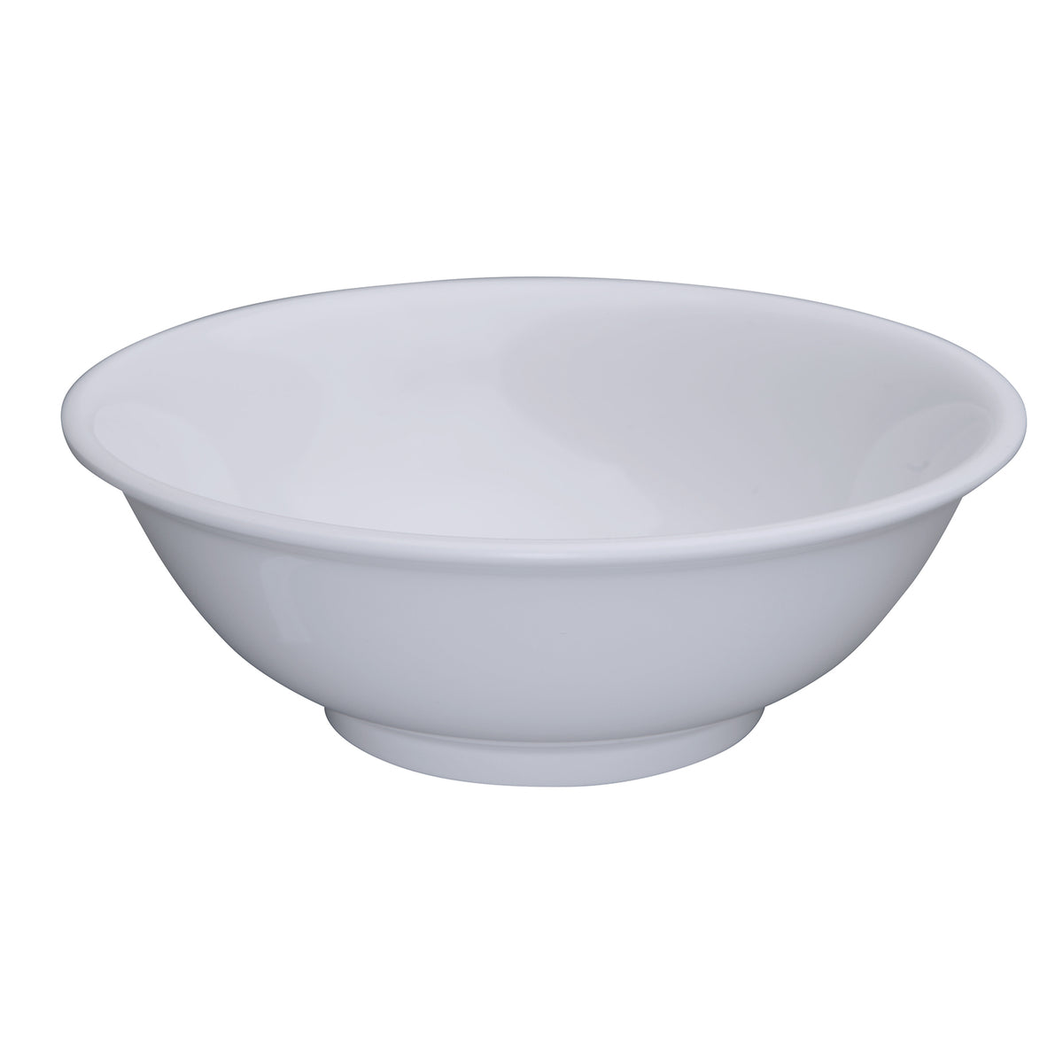Winco MMB-32W 32 oz White Melamine Rimless Bowl, 7-3/8" Dia, Heat-Resistant 212°F - 1 Dozen