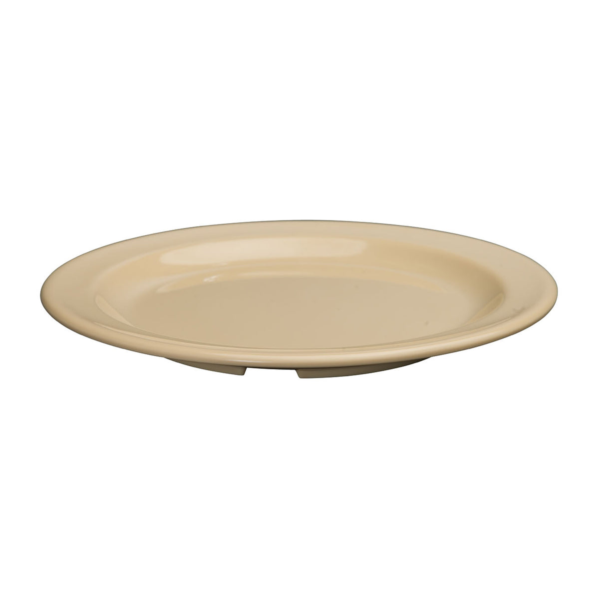 Winco MMPR-7 Dessert Plate 7-1/4" Tan Melamine, Heat-Resistant to 212°F, Dishwasher Safe - 1 Dozen