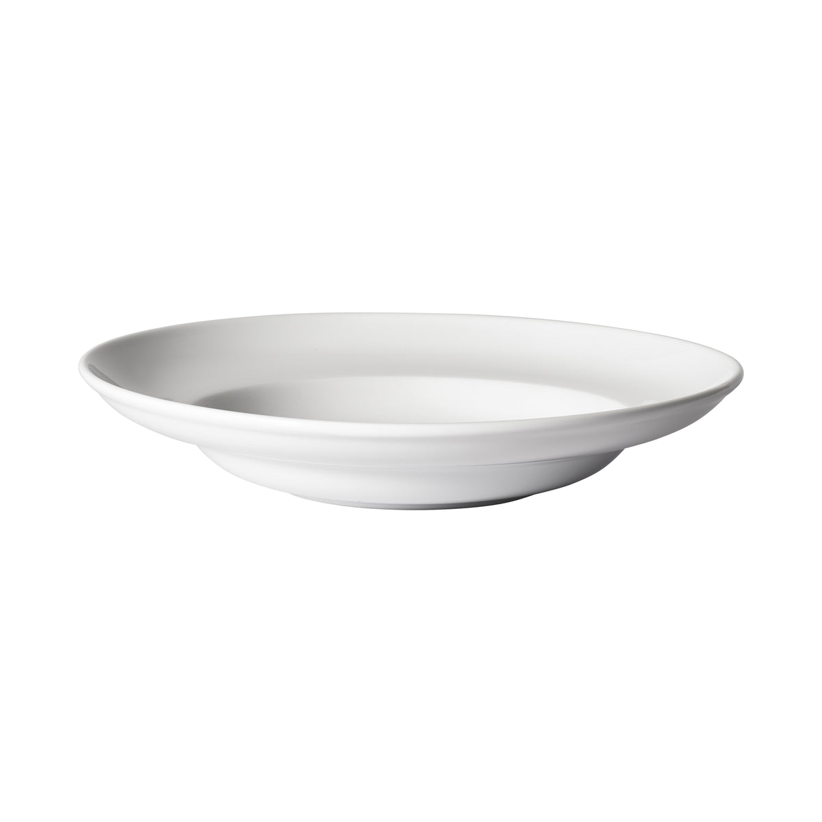 Winco MPB-18 Specialty Pasta Bowl, 18 oz, 10-1/2" dia x 2" high, round white porcelain - 1 Dozen