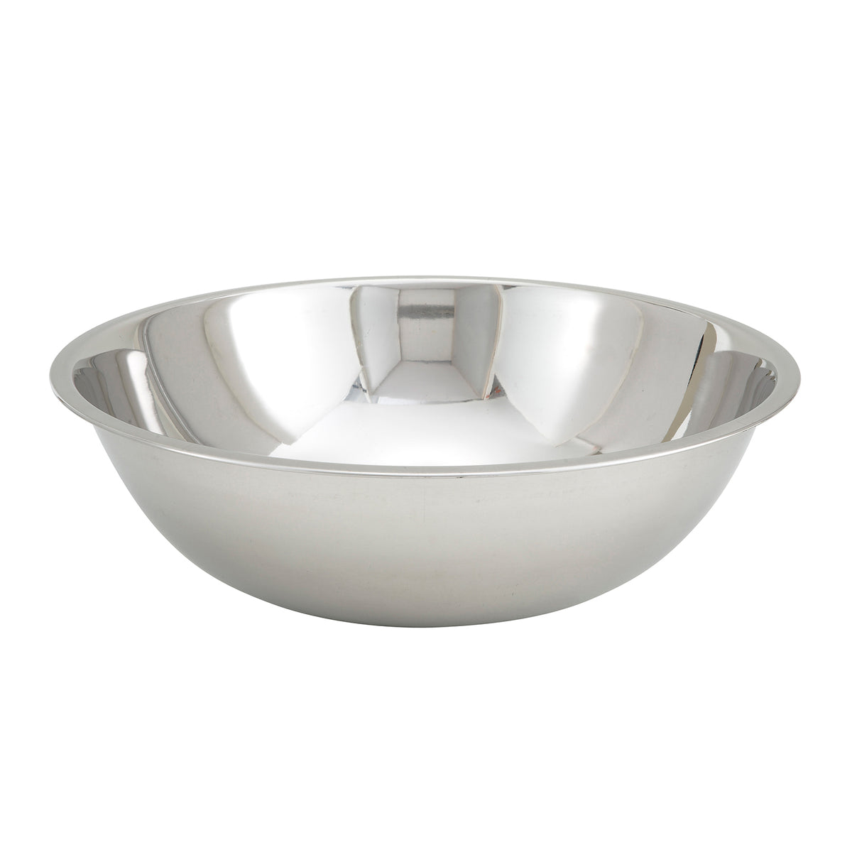 Winco MXB-1600Q 16 Qt. Standard Weight Economy Mixing Bowl - Stainless Steel | 15 - 19 qt
