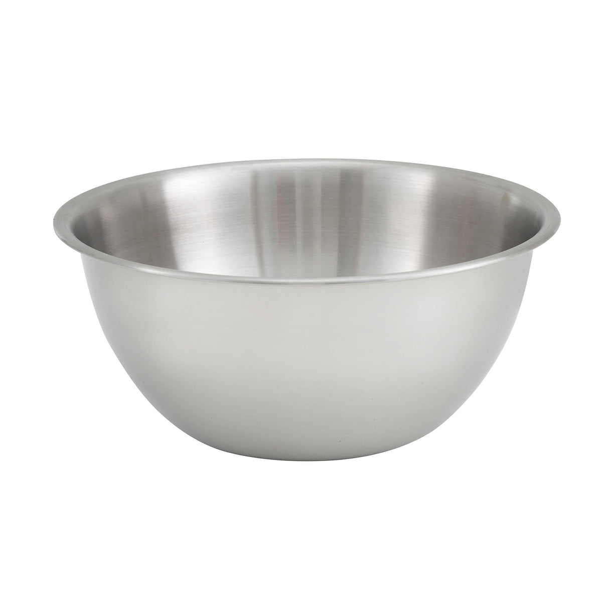Winco MXBH-1300 13 Qt. Stainless Steel Mixing Bowl - Heavyweight / Round | 9 - 14 qt