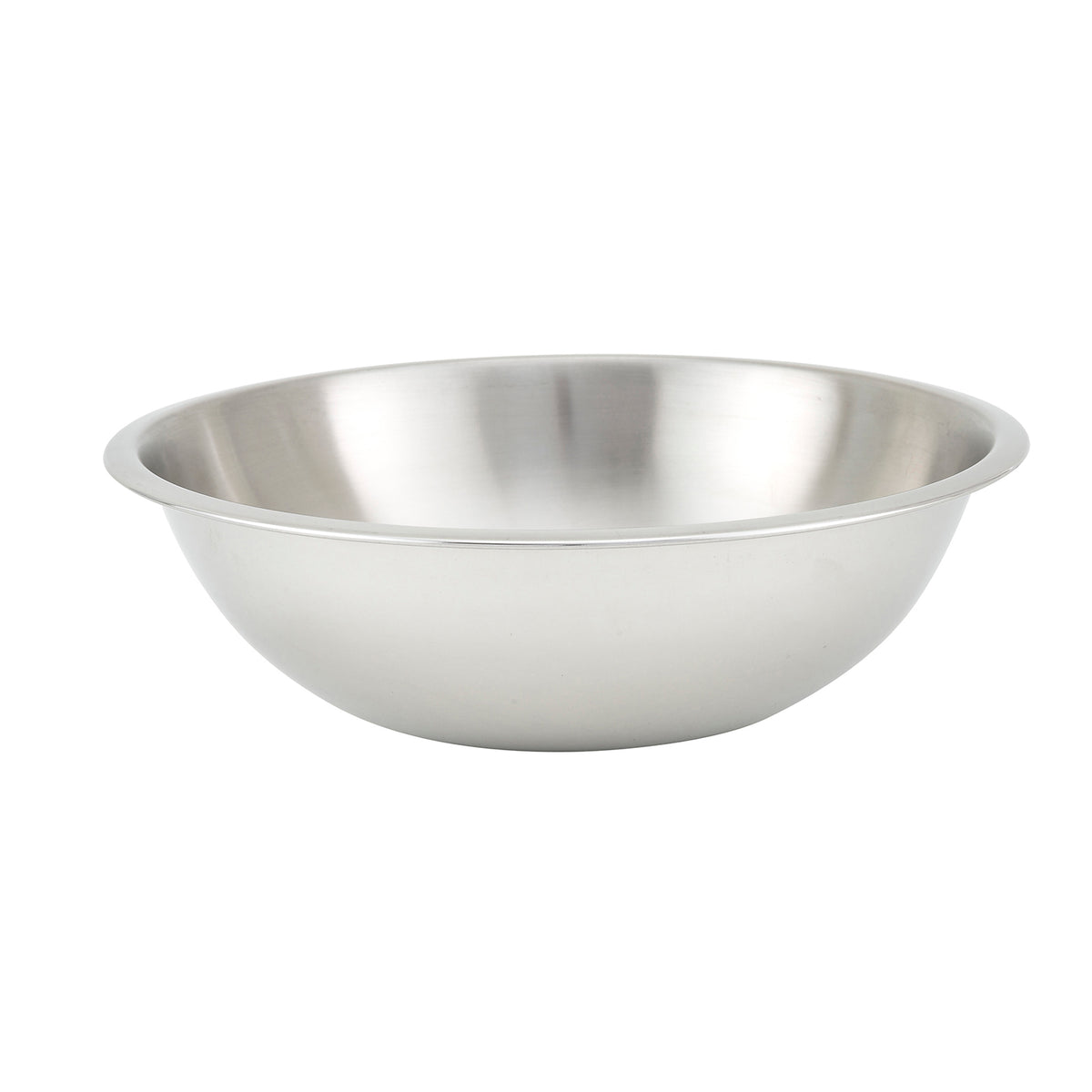 Winco MXHV-300 3 Qt. Stainless Steel Mixing Bowl - Heavyweight / Round | 2 - 3 qt
