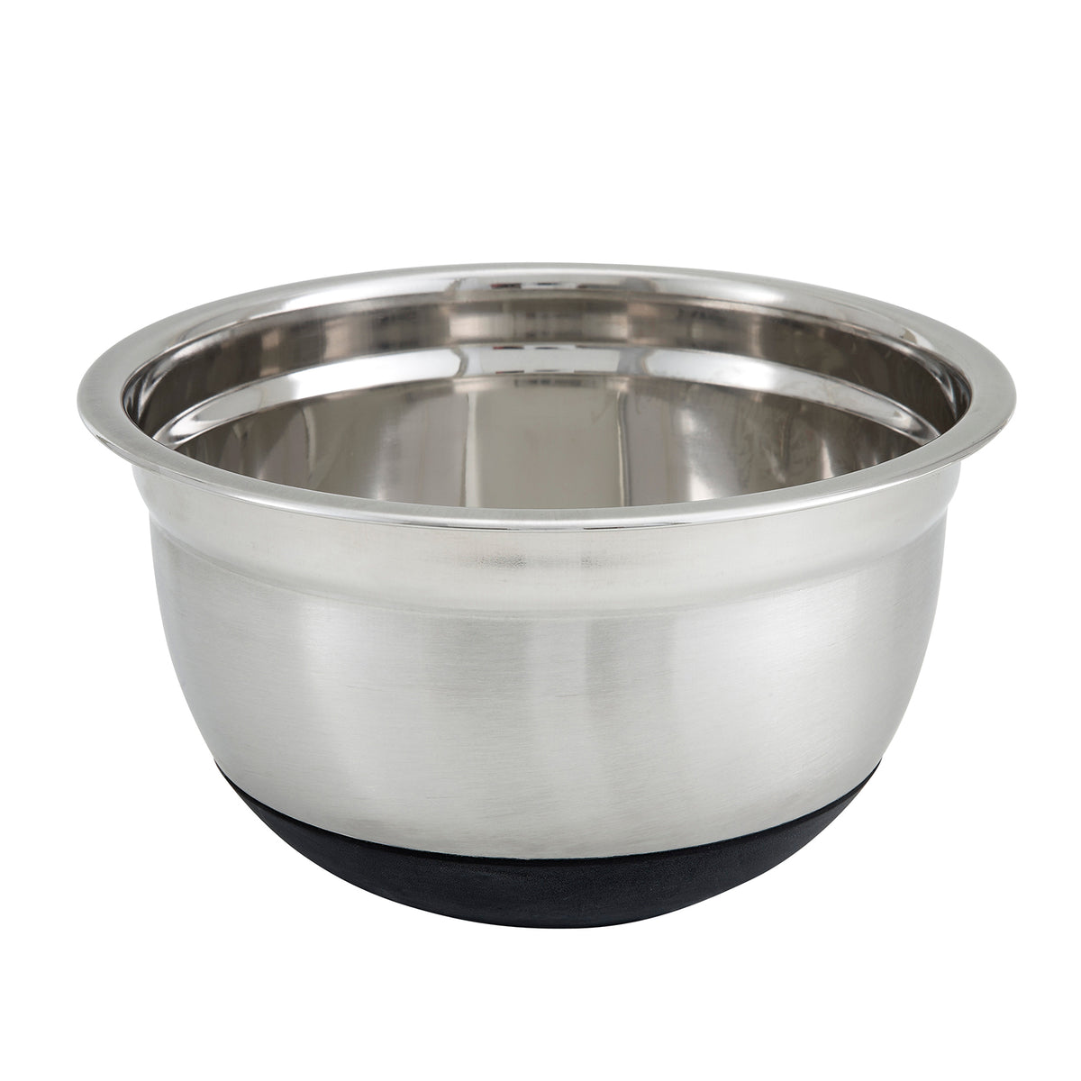 Winco MXRU-300 3 Qt. Heavyweight German Mixing Bowl With Bottom Grip/Non-Slip Base | 2 - 3 qt