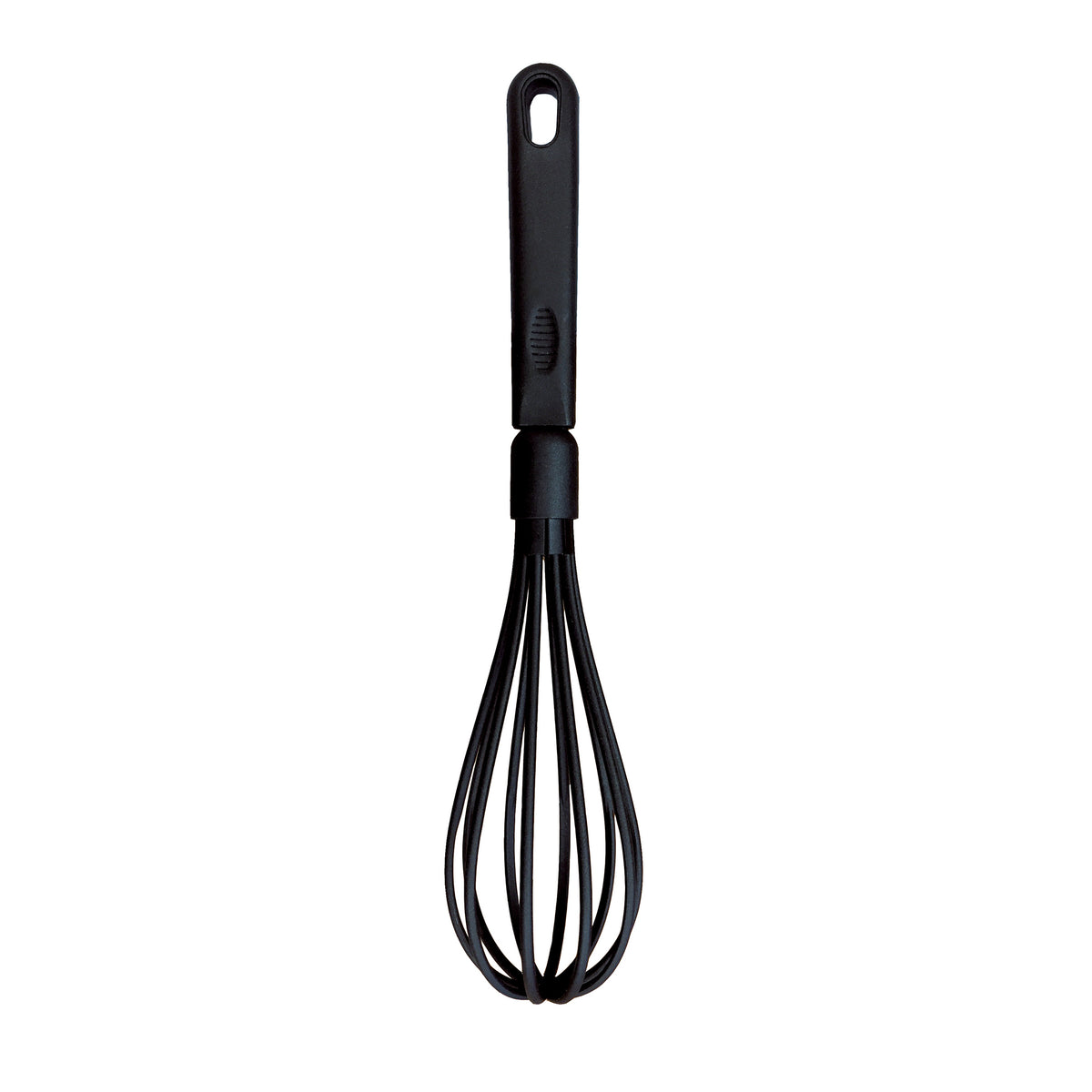 Winco NC-WP Black Nylon Heat Resistant Whisk, Hanging Hole / BPA free
