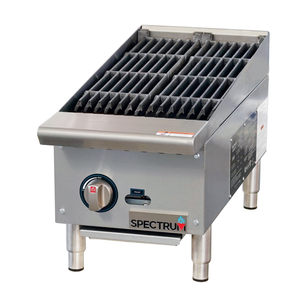 Winco NGCB-12R Countertop Gas Charbroiler