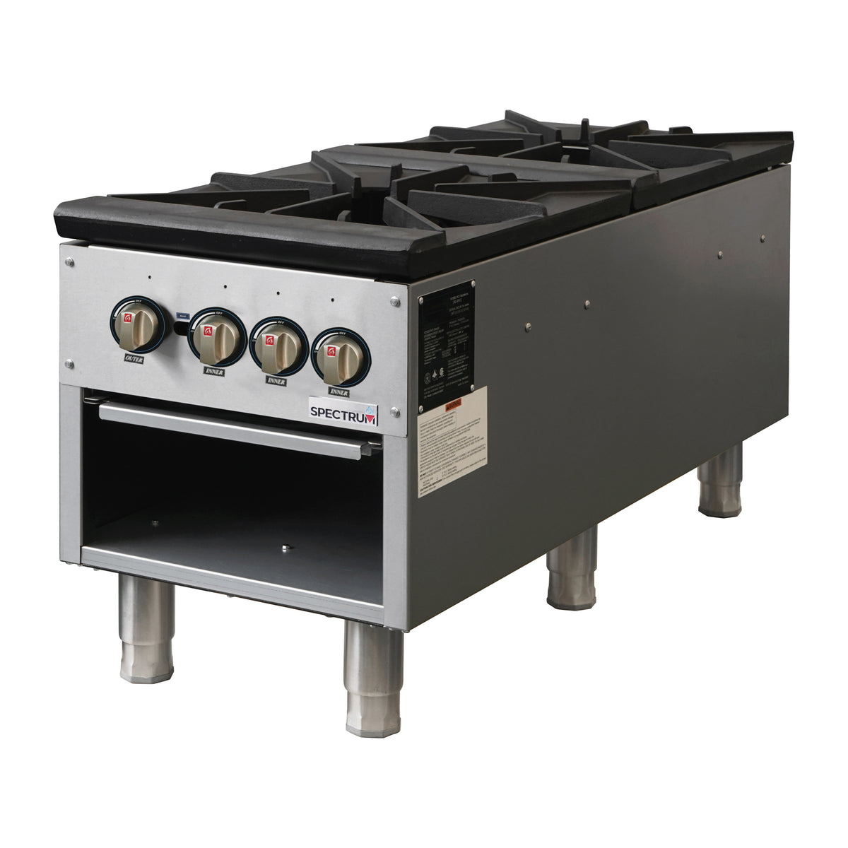 Winco NGSP-2 Gas Stock Pot Range | 18" Wide
