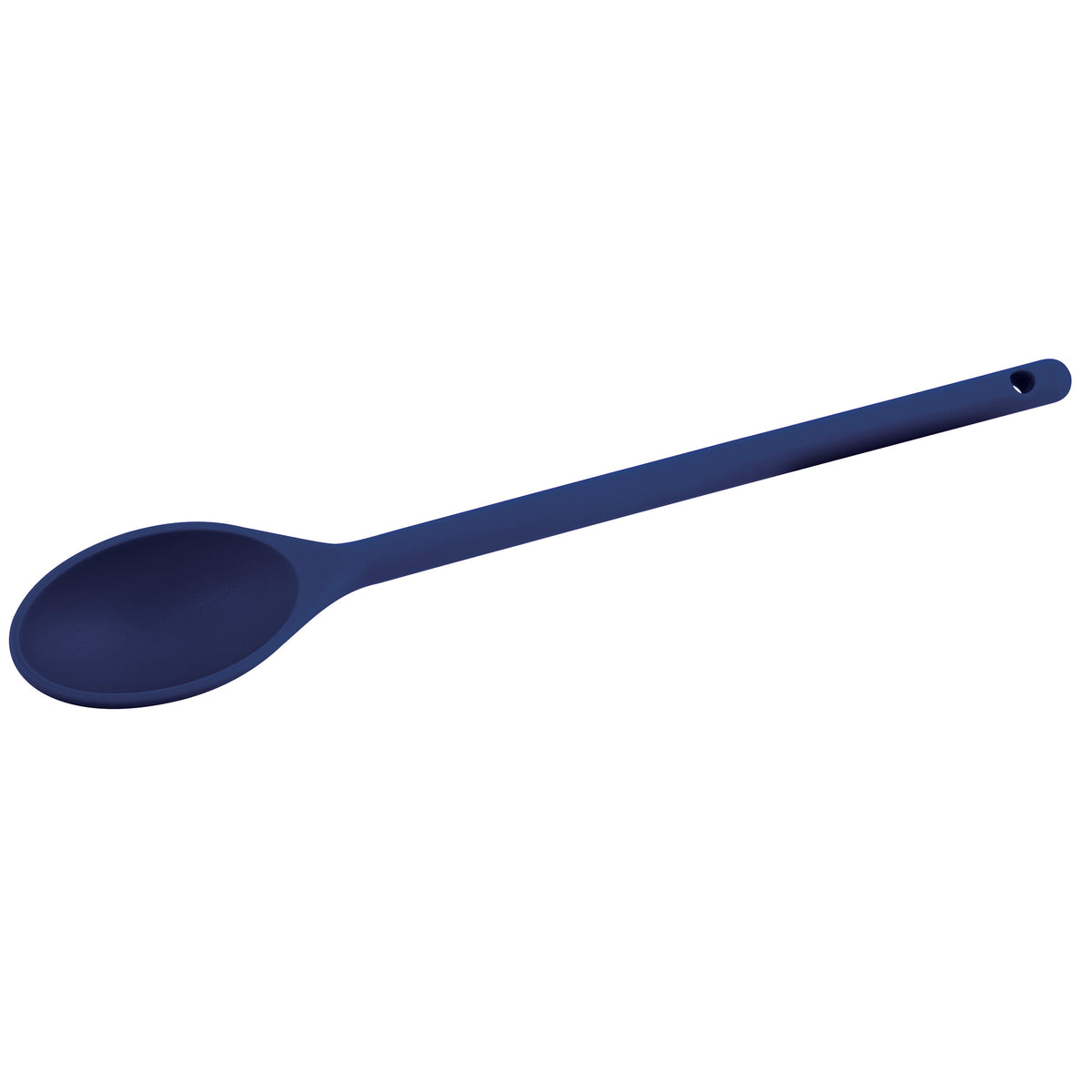 Winco NS-12B 12" Blue Nylon Heat Resistant Spoon, Heat Resistant Up To 400°F (204°C)
