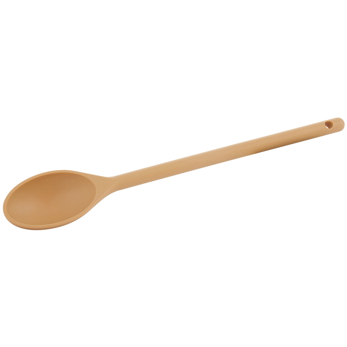 Winco NS-15T 15" Tan Nylon Solid Serving Spoo, One-Piece, Heat Resistant Up To 400°F (204°C)