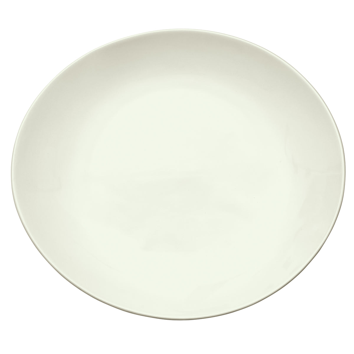 Winco OKP-12PL-AW Oval Porcelain China Platter, 12" x 10.5" x 1.5" American White, 1 Dozen