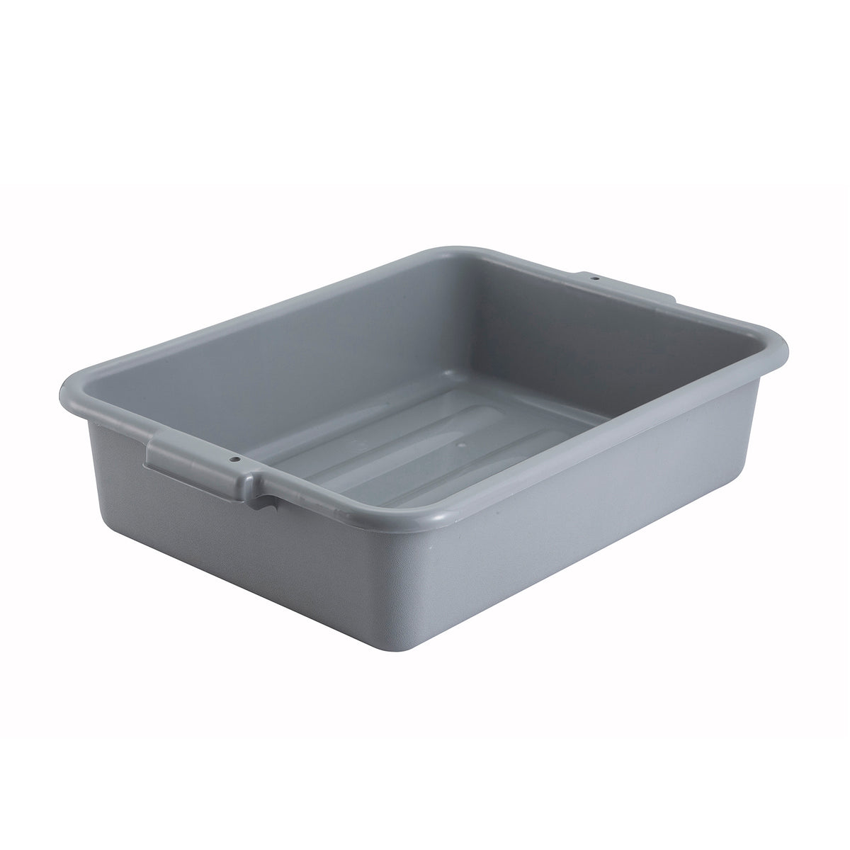 Winco PL-5G Polypropylene Gray Dish Box w/ 1-Compartment | 20.25" Wide