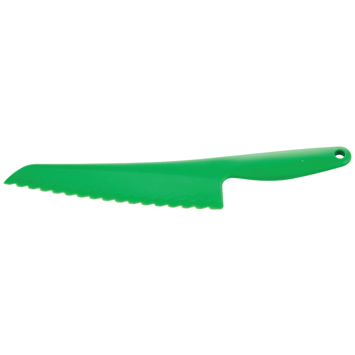 Winco PLK-11G 11 1/2" Plastic Lettuce Knife w/ Serrated Edge