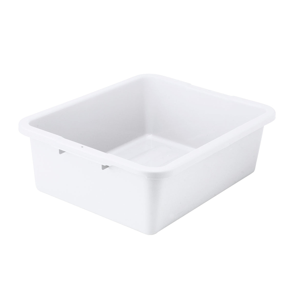 Winco PLW-7W White Dish Box, 1-Compartment, Freezer Safe | polypropylene