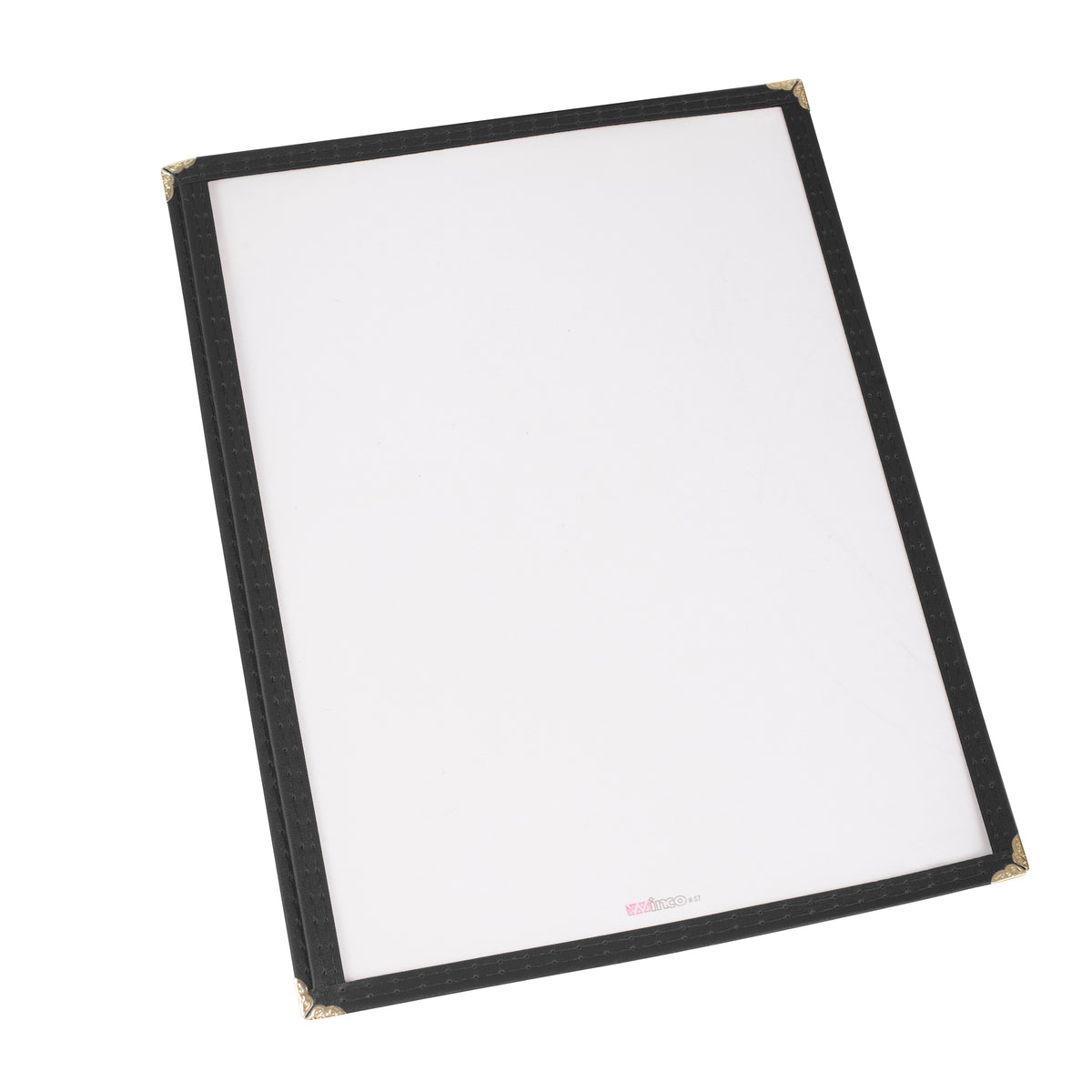 Winco PMC-14K Menu Cover, Single, Overall 9-3/8" X 14-7/8", Holds 8-1/2" X 14" Paper | plastic