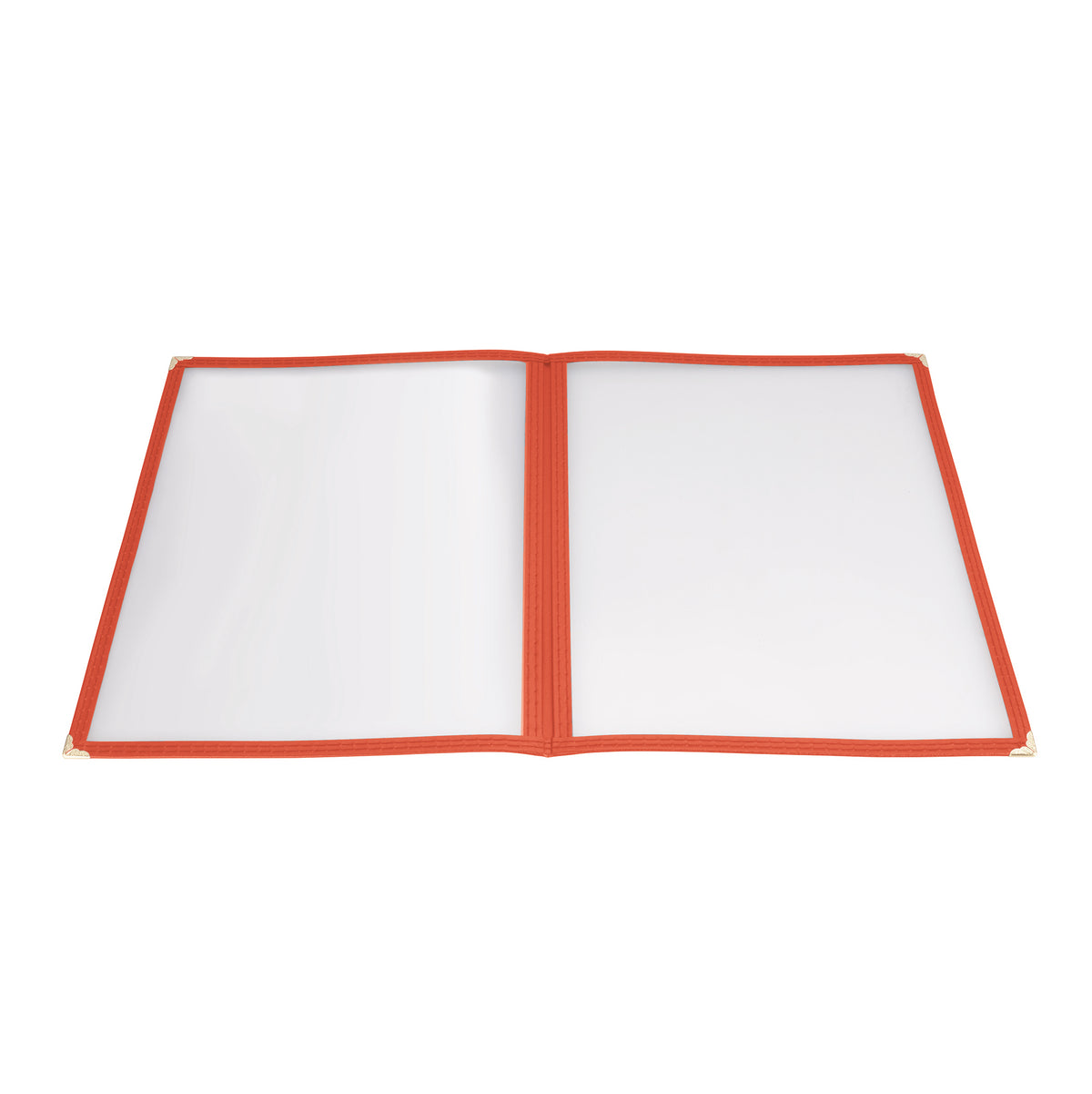 Winco PMCD-9R Menu Cover, Double Fold, Overall 9-3/8" X 12-1/8", Holds 8-1/2" X 11" Paper | plastic
