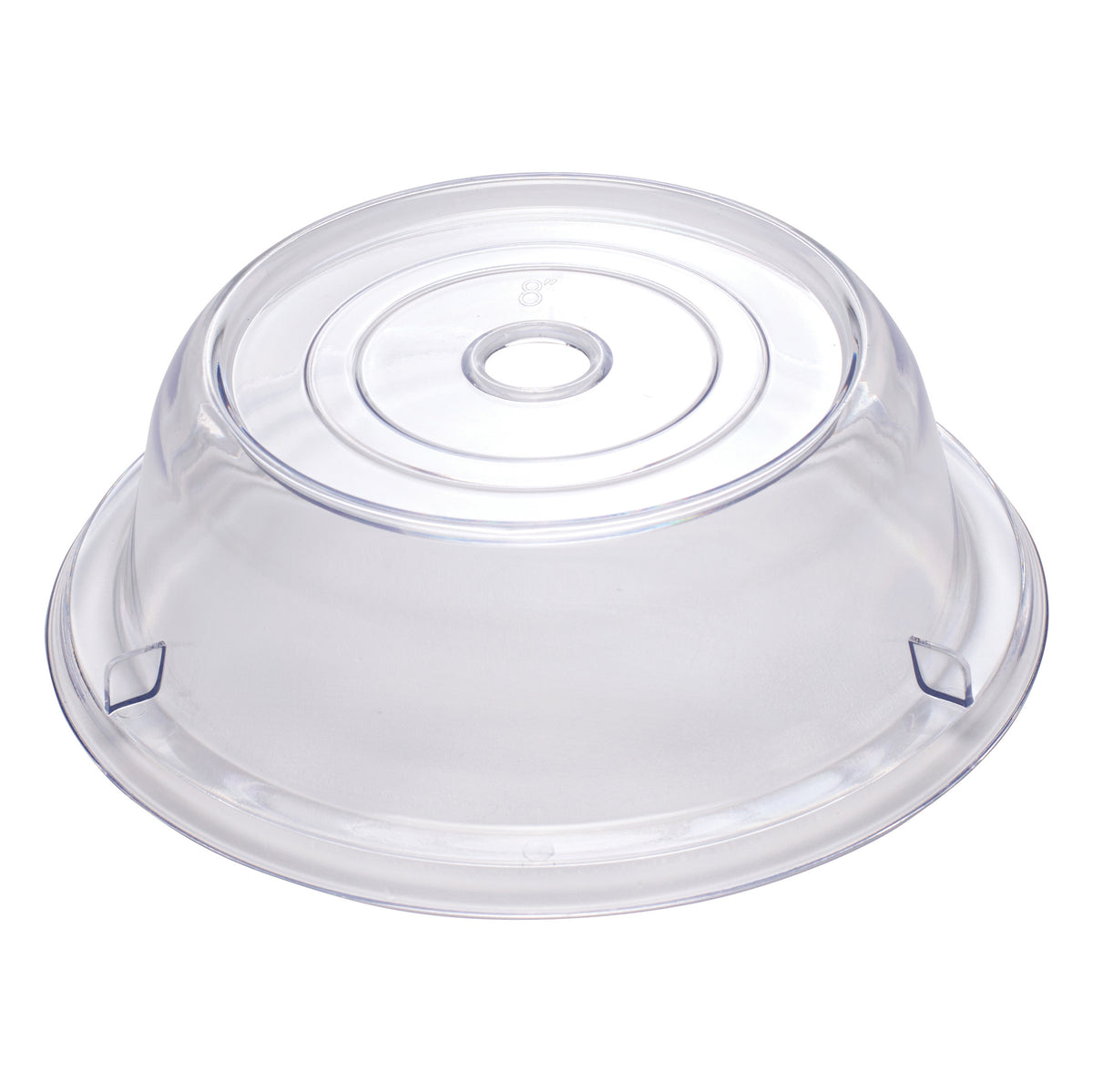 Winco PPCR-8 Clear 8" Round Polycarbonate Plate Cover - Stackable | plastic